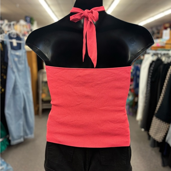 Loft Med Pink Halter Top NEW - Picture 4 of 8
